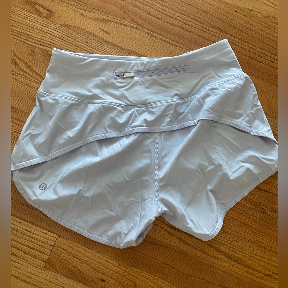 COPY - Lululemon baby blue speed up shorts